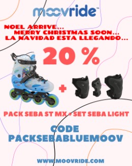 20% de descuento sobre Pack SEBA ST MX Azul + Set protección SEBA Light